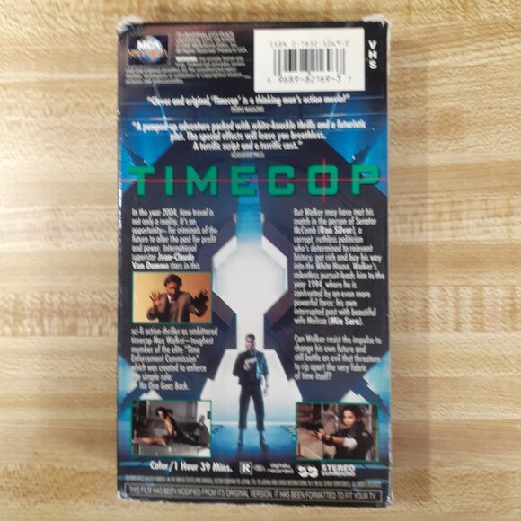 Timecop 1994 VHS Jean Claude Van Damme Time Travel Sci-fi Cult Classic 90s VTG - Picture 4 of 8